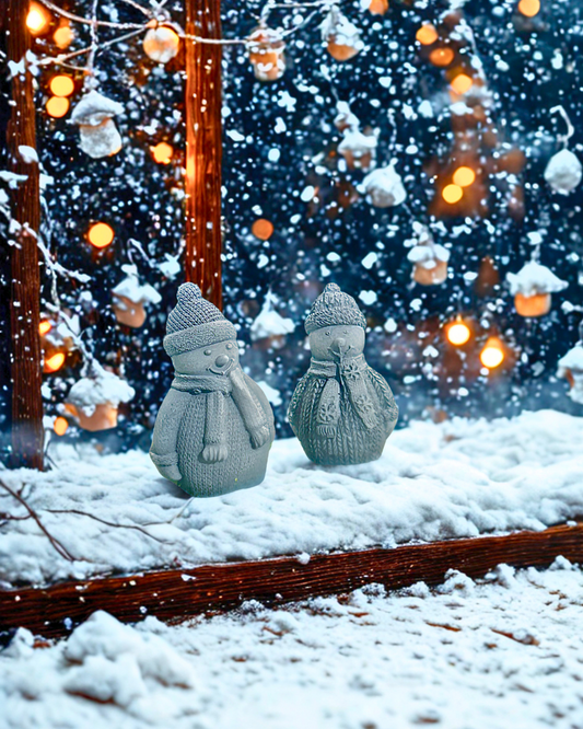 Mini-Schneemänner „Flocke & Frosti“ – Winterfreude im Doppelpack